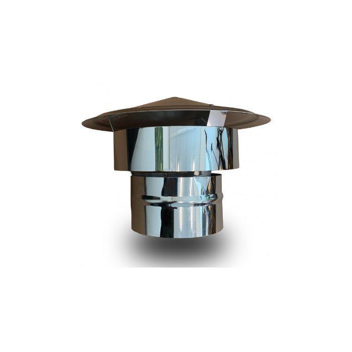 Eenvoudige trekkap voor (flexibel) RVS rookkanaal Ø120mm