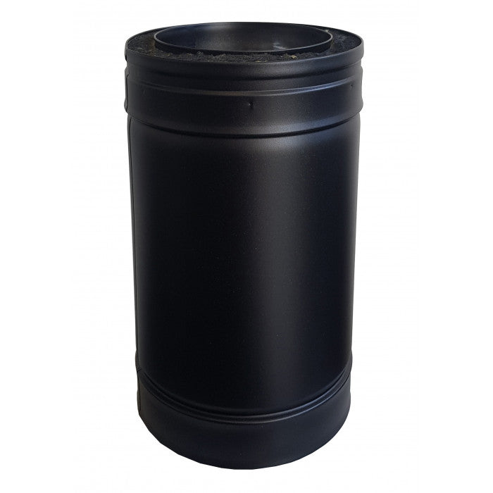 DINAK DW black dubbelwandig rookkanaal L:27cm Ø150mm