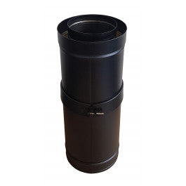 DINAK DW black schuifelement L:350-530mm Ø150mm