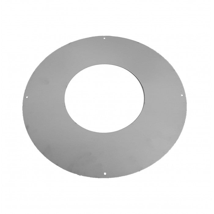 DINAK DW wand/plafondrozet PLAT dubbelwandig rookkanaal Ø80mm
