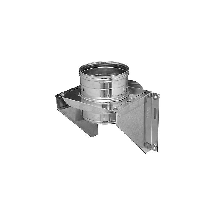 RVS enkelwandig rookkanaal DINAK tussenondersteuning Ø150mm