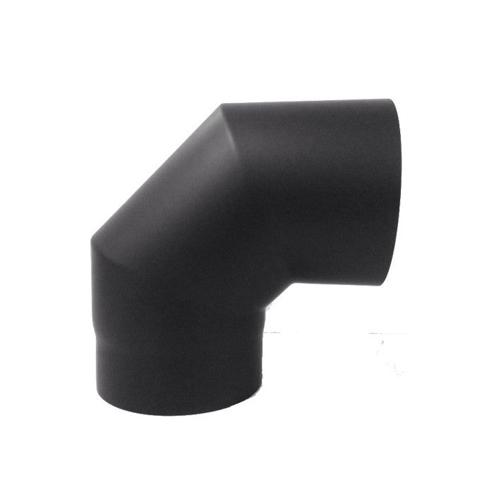 Kachelpijp enkelwandig bocht 90 graden Ø130mm