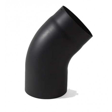Kachelpijp enkelwandig bocht 45 graden Ø150mm design