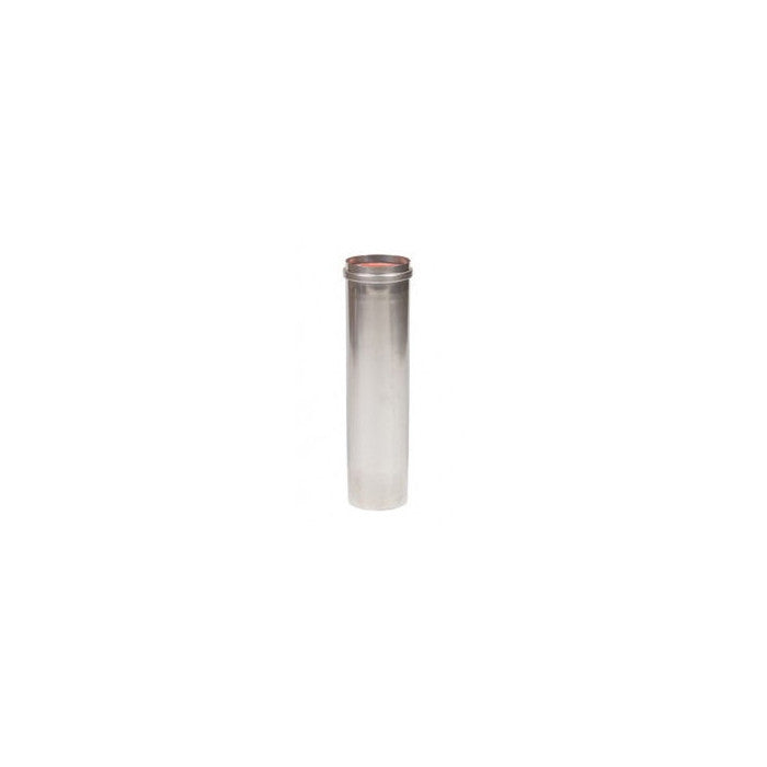 RVS Pelletpijp enkelwandig L:33cm Ø80mm