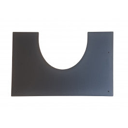 DINAK DW black brandseparatieplaat hellend dak v/a 30 graden Ø150mm