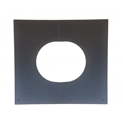 DINAK DW black brandseparatieplaat hellend dak v/a 30 graden Ø150mm