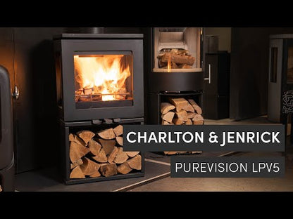 Charlton & Jenrick Purevision LPV5 houtkachel op voetstuk